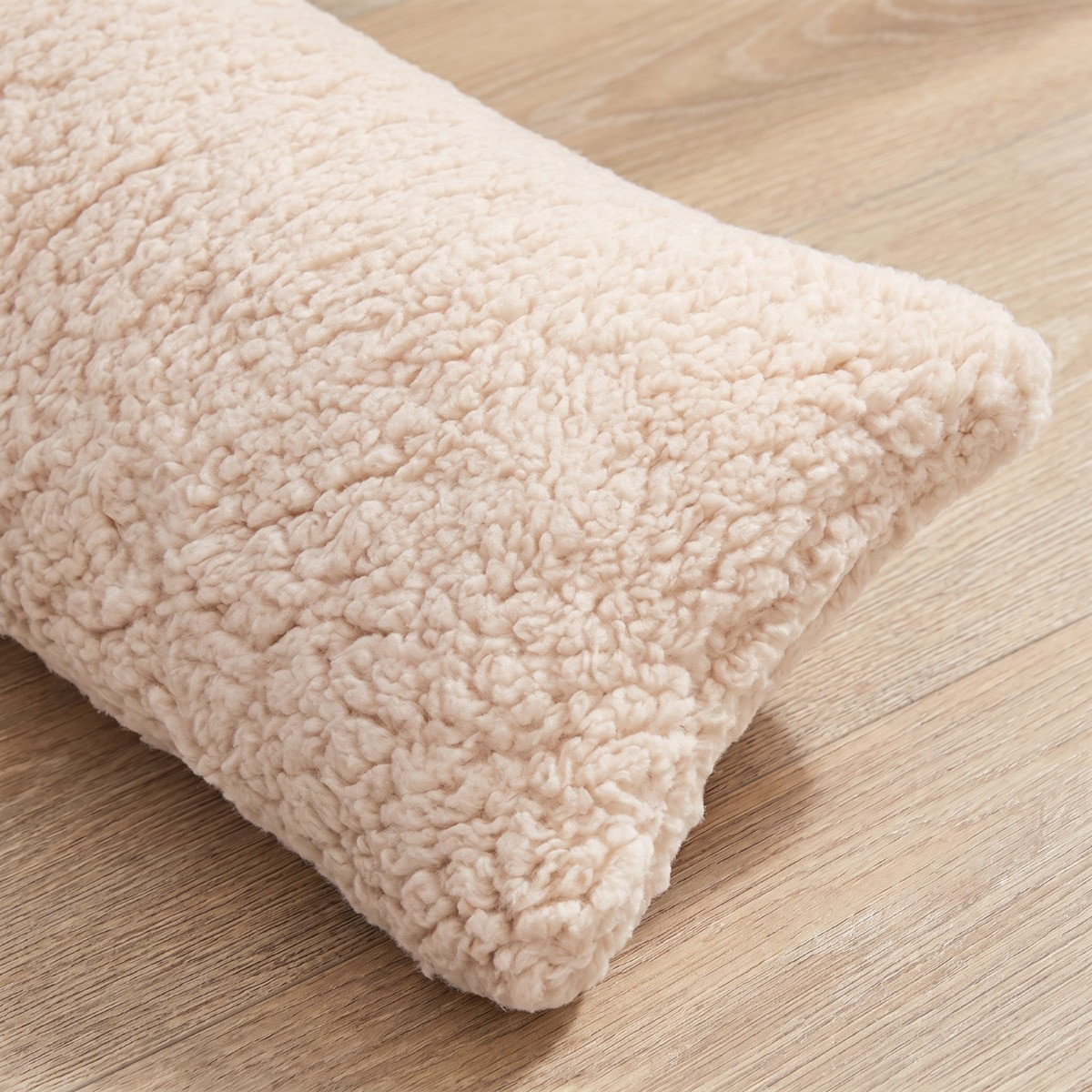 OHS Teddy Fleece Draught Excluder - Natural>