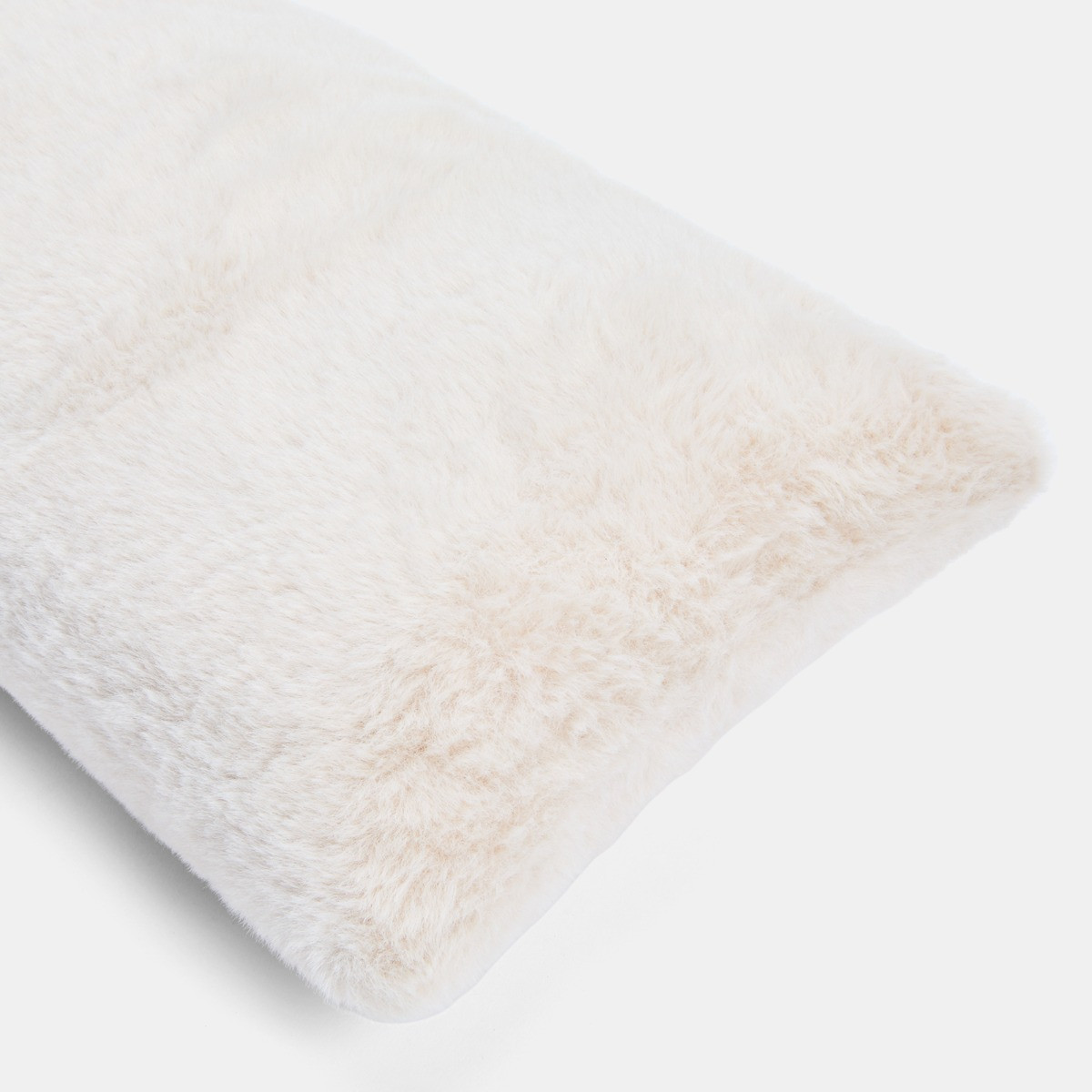 OHS Faux Fur Draught Excluder - Natural>