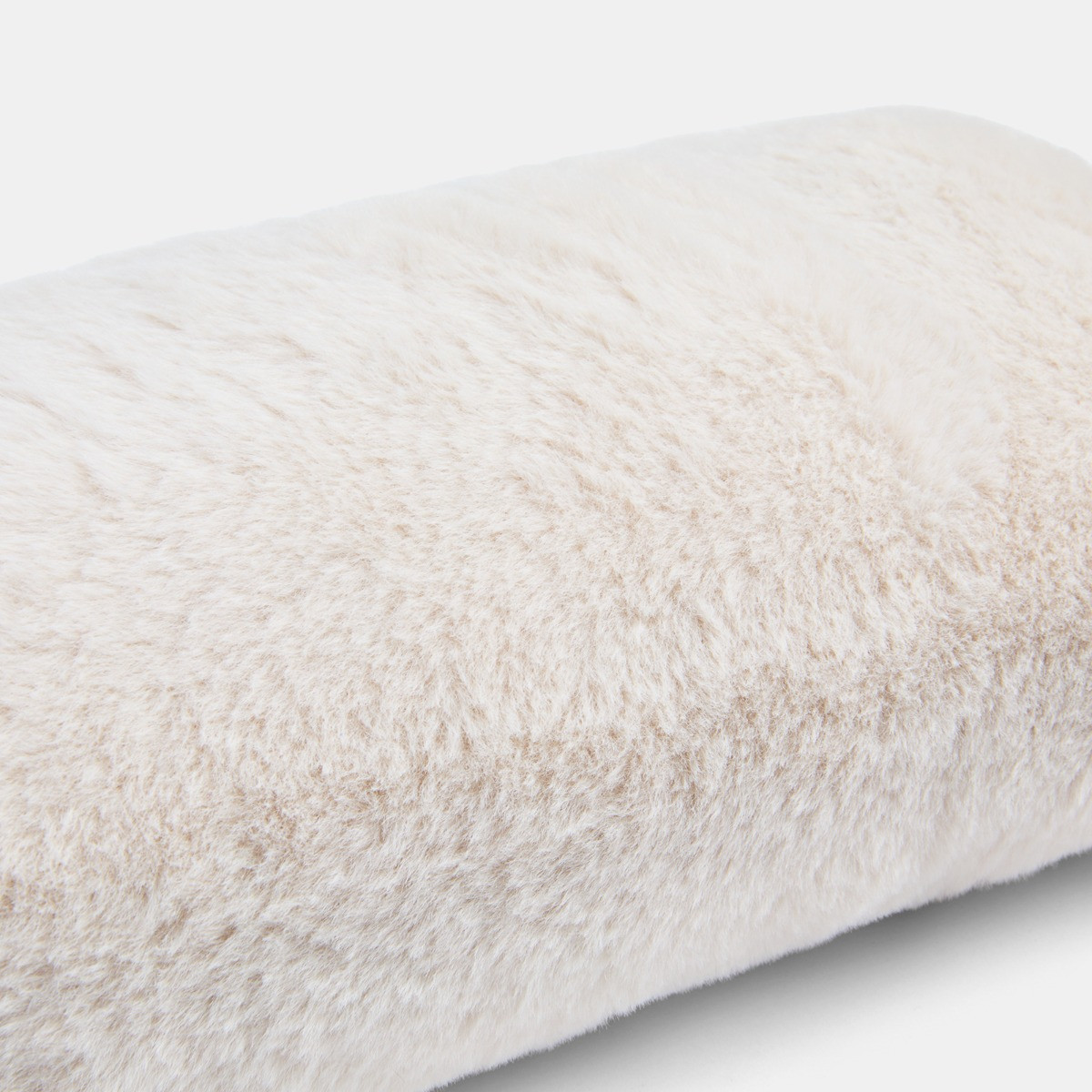 OHS Faux Fur Draught Excluder - Natural>