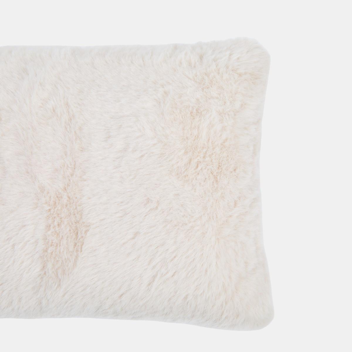 OHS Faux Fur Draught Excluder - Natural>