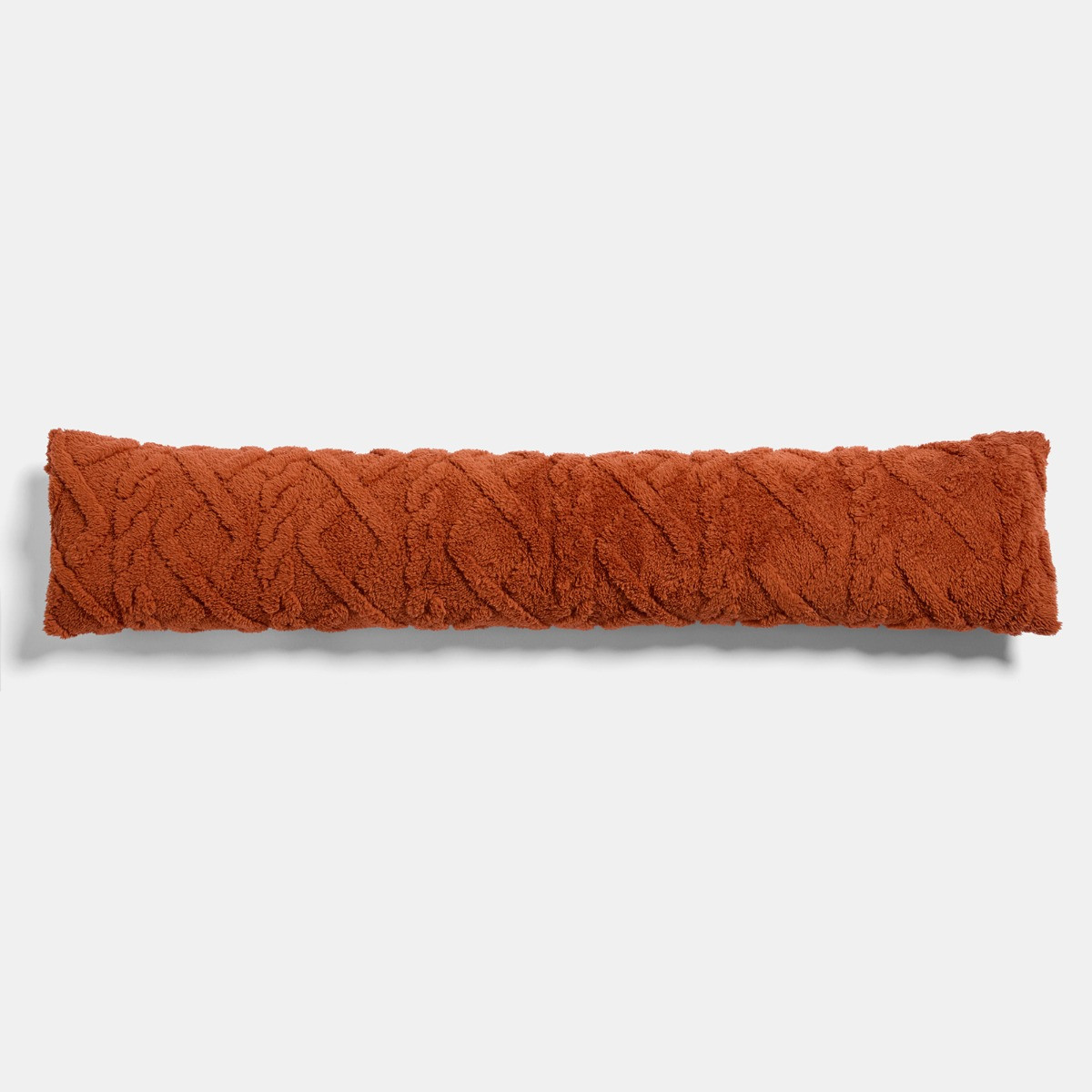 OHS Cable Knit Draught Excluder - Rust>