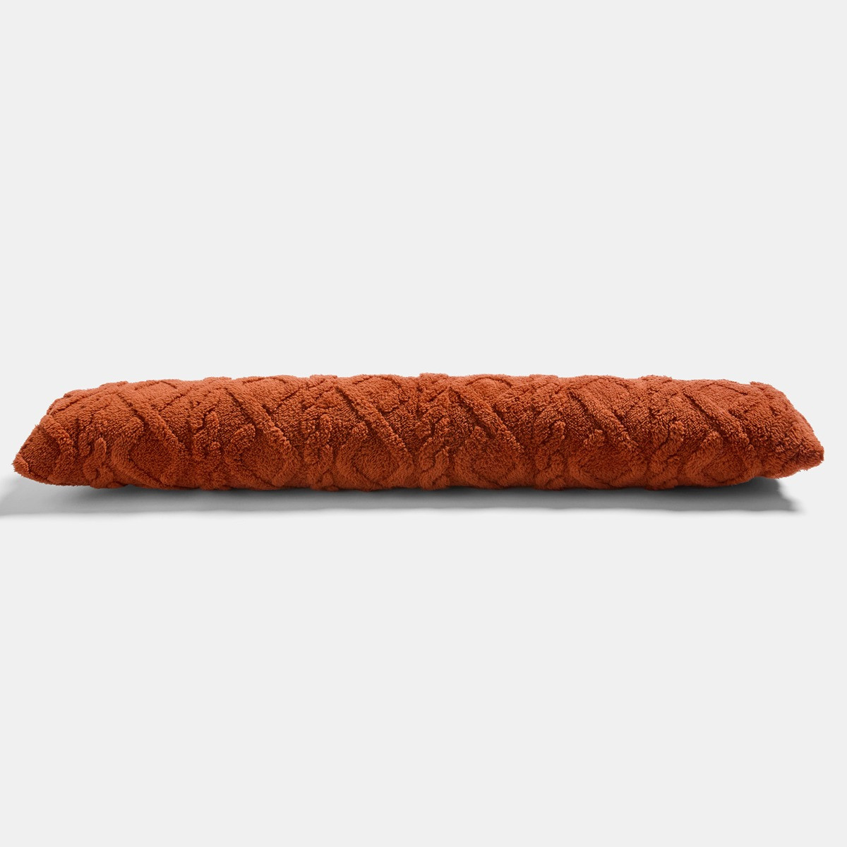 OHS Cable Knit Draught Excluder - Rust>
