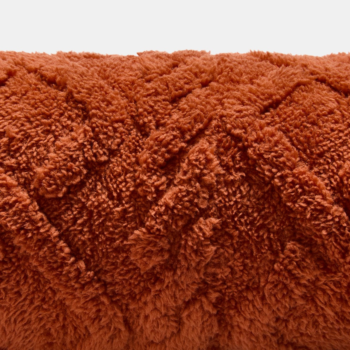 OHS Cable Knit Draught Excluder - Rust>
