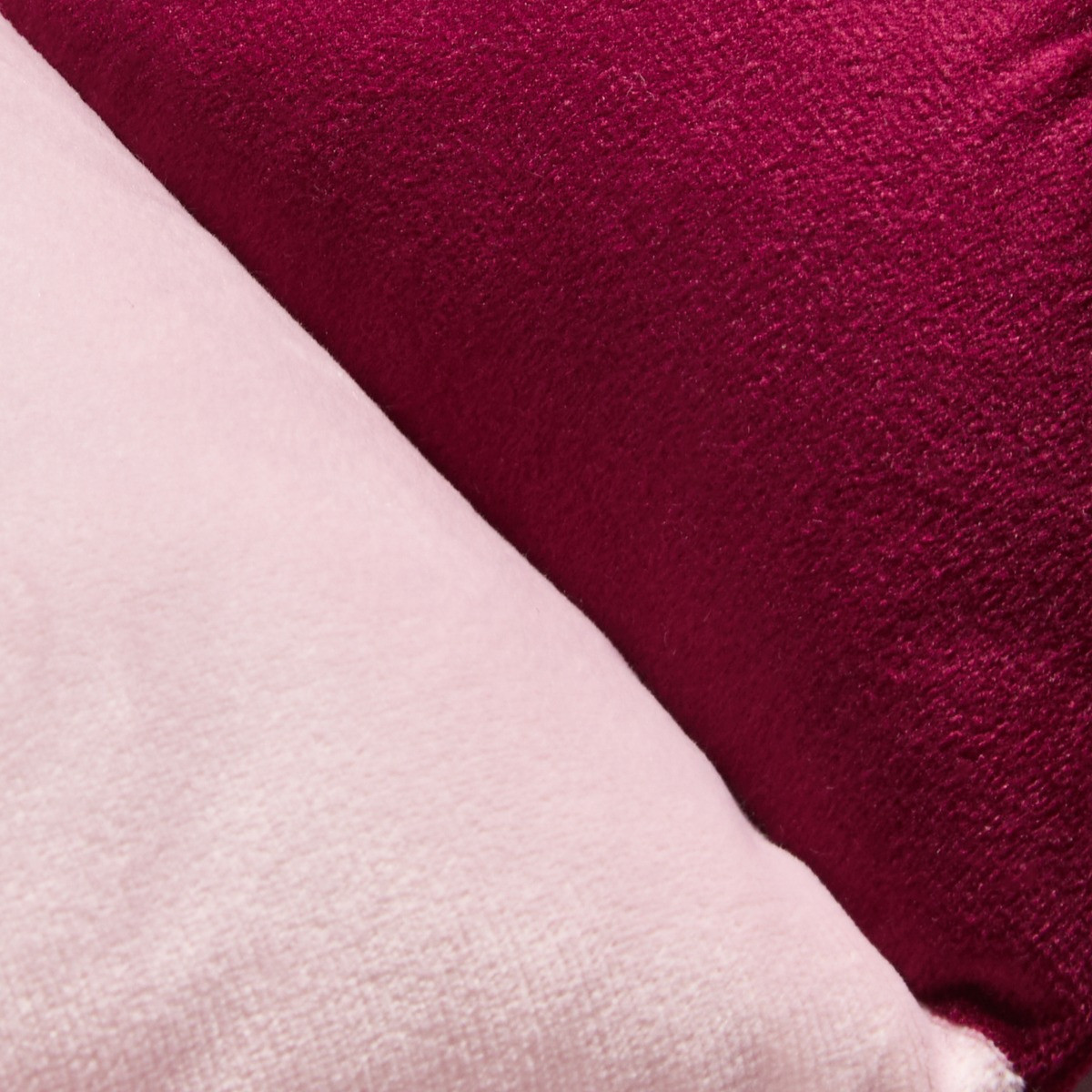 OHS Bow Shaped Draught Excluder - Pink/Burgundy>