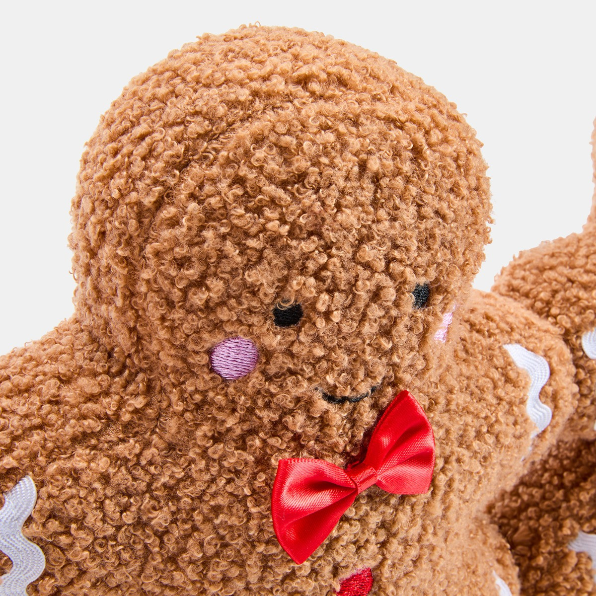 OHS Gingerbread Man Shaped Draught Excluder - Brown>
