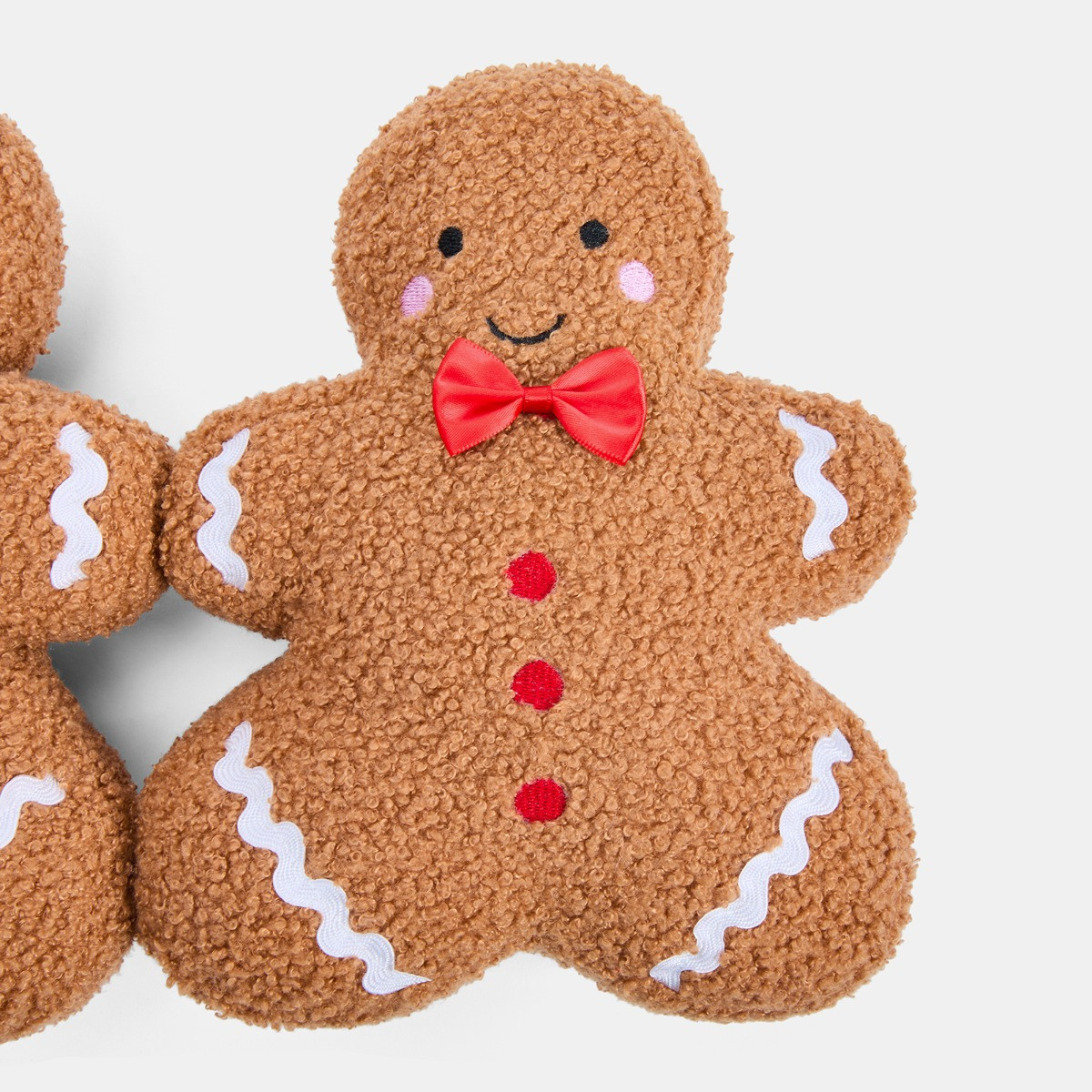 OHS Gingerbread Man Shaped Draught Excluder - Brown>