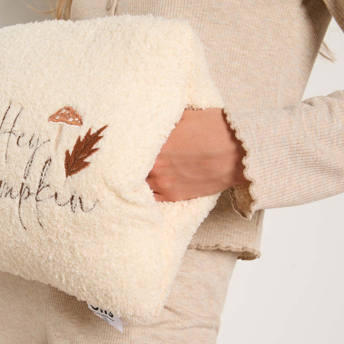 OHS Hey Pumpkin Autumn Hand Warmer - Natural>