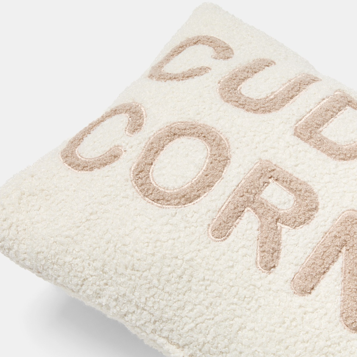 OHS Cuddle Corner Slogan Cushion - Natural>
