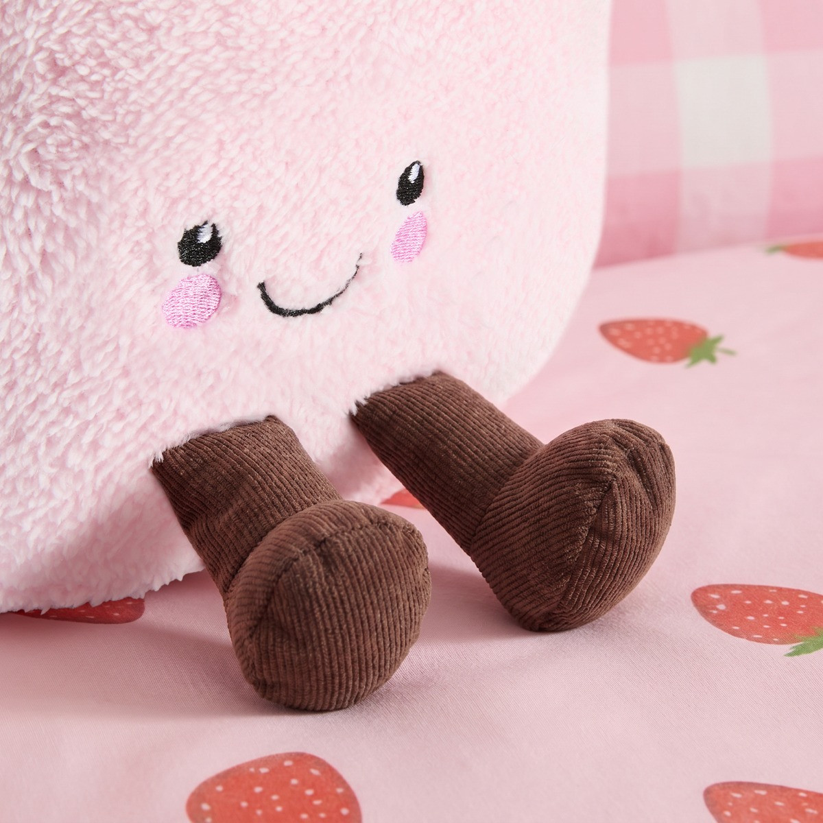 OHS Cotton & Candy Marshmallow Cushion - Pink/White>