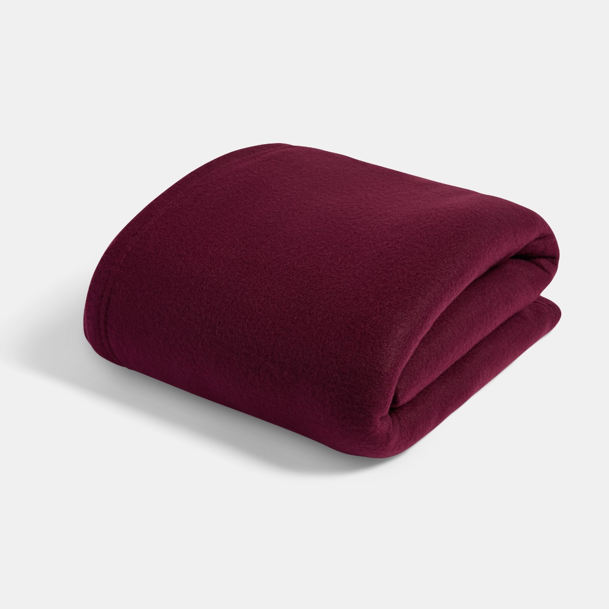 OHS Plain Fleece Throw - Burgundy>