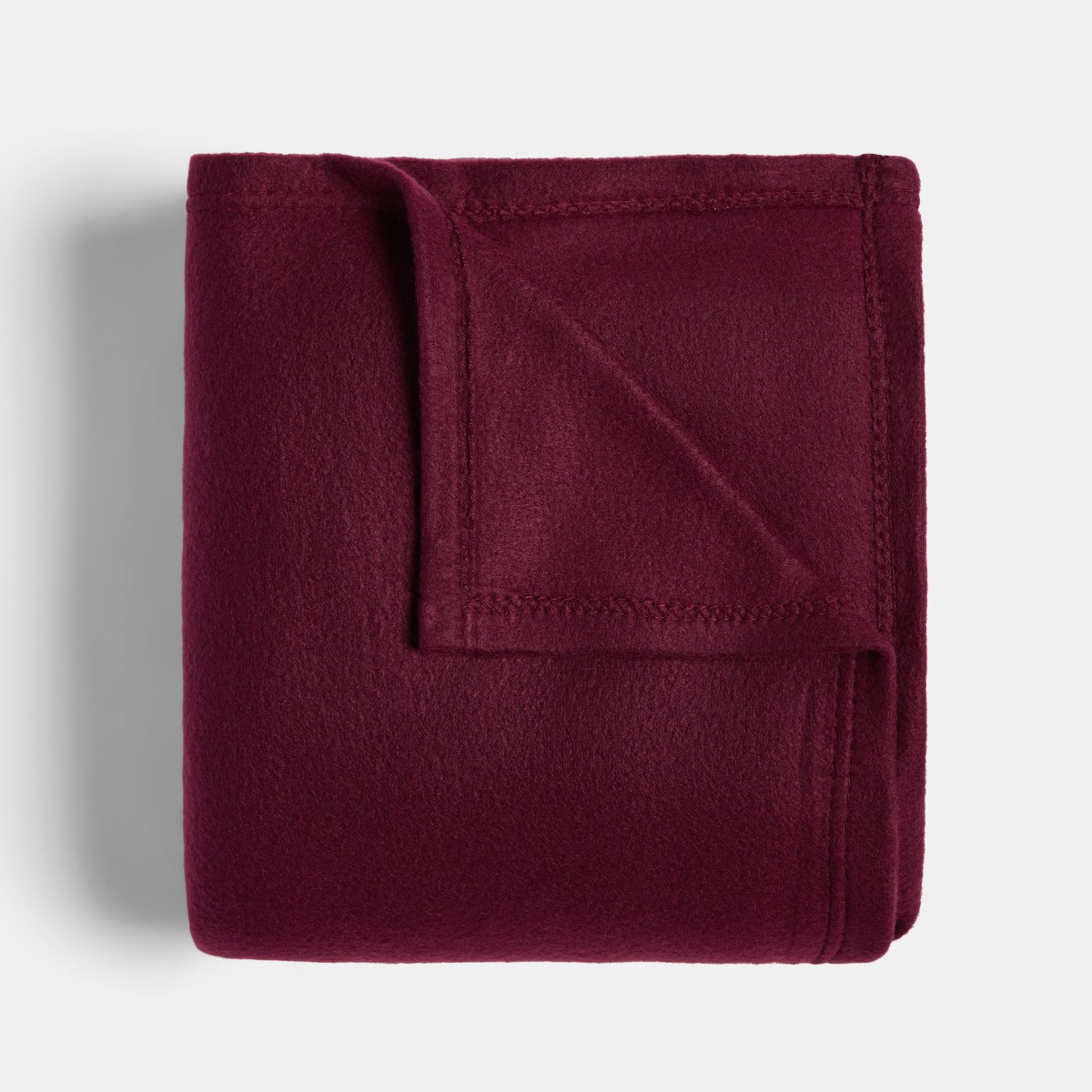 OHS Plain Fleece Throw - Burgundy>