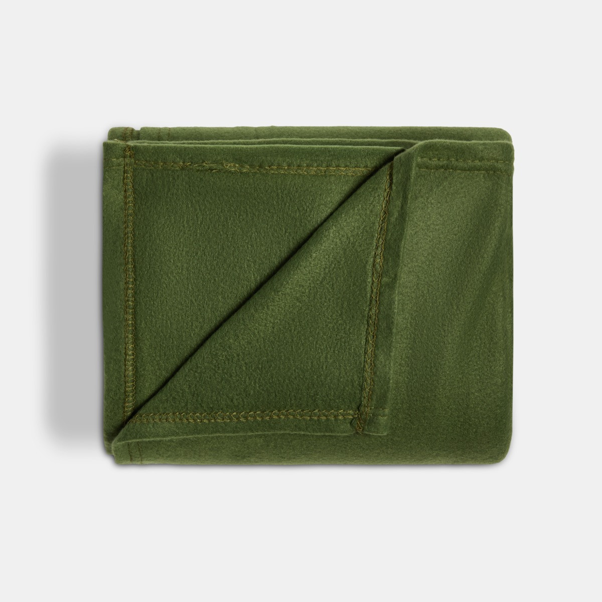 OHS Plain Fleece Throw - Woodland Green>