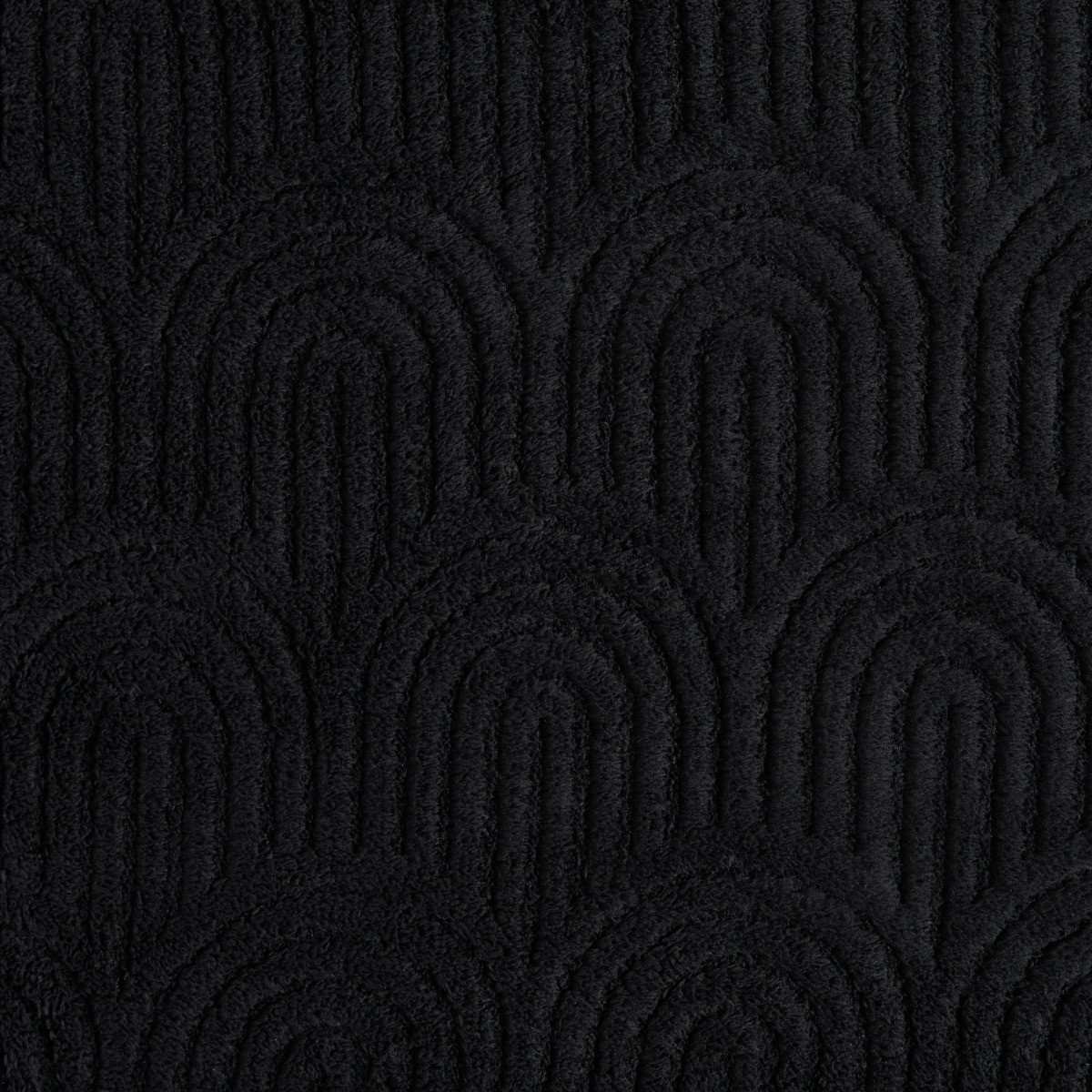 OHS Tufted Arches Teddy Fleece Throw - Black>