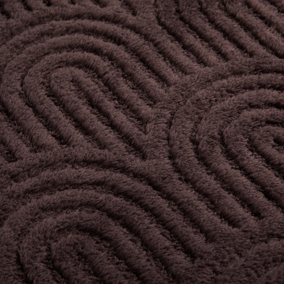 OHS Tufted Arches Teddy Fleece Throw - Coffee>