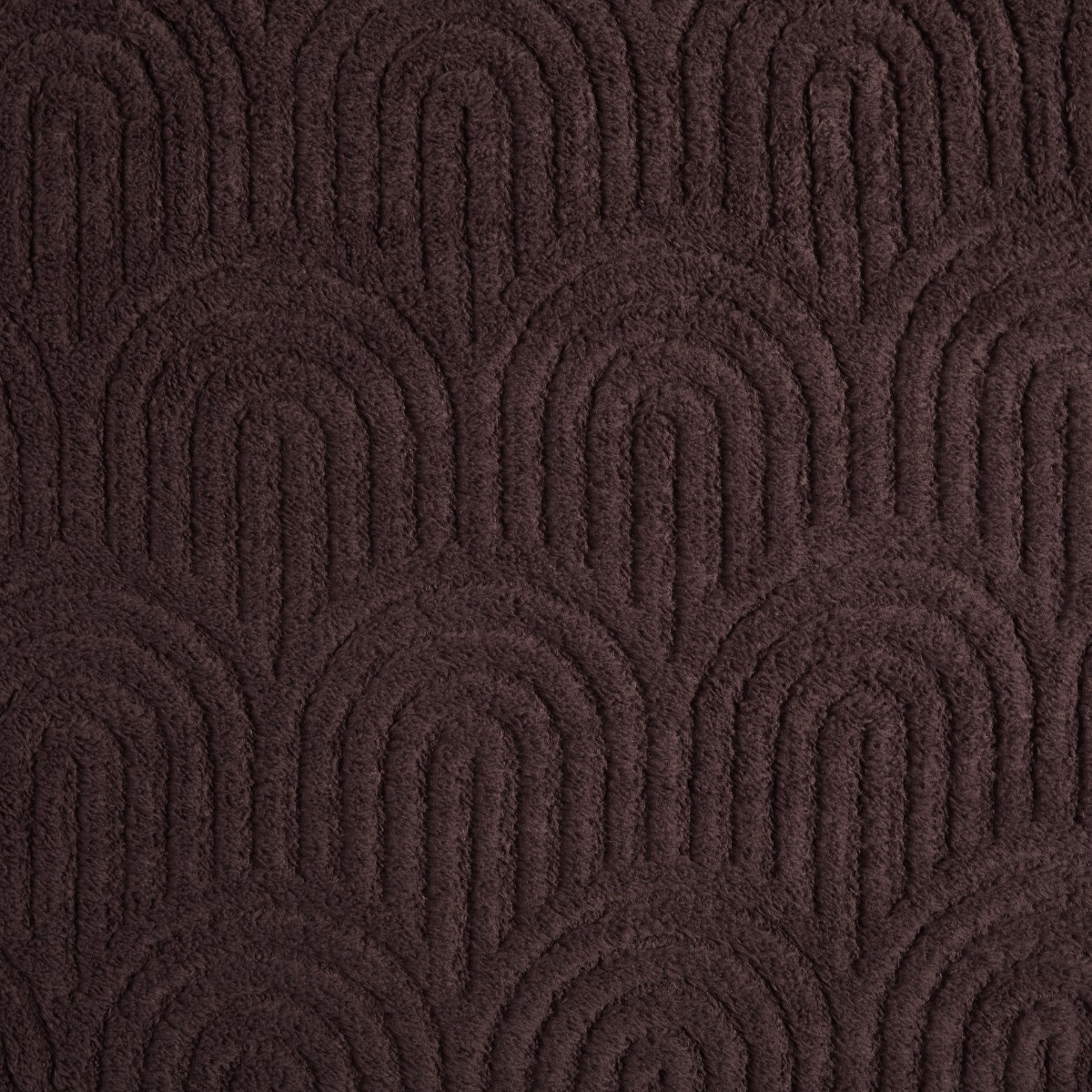 OHS Tufted Arches Teddy Fleece Throw - Coffee>