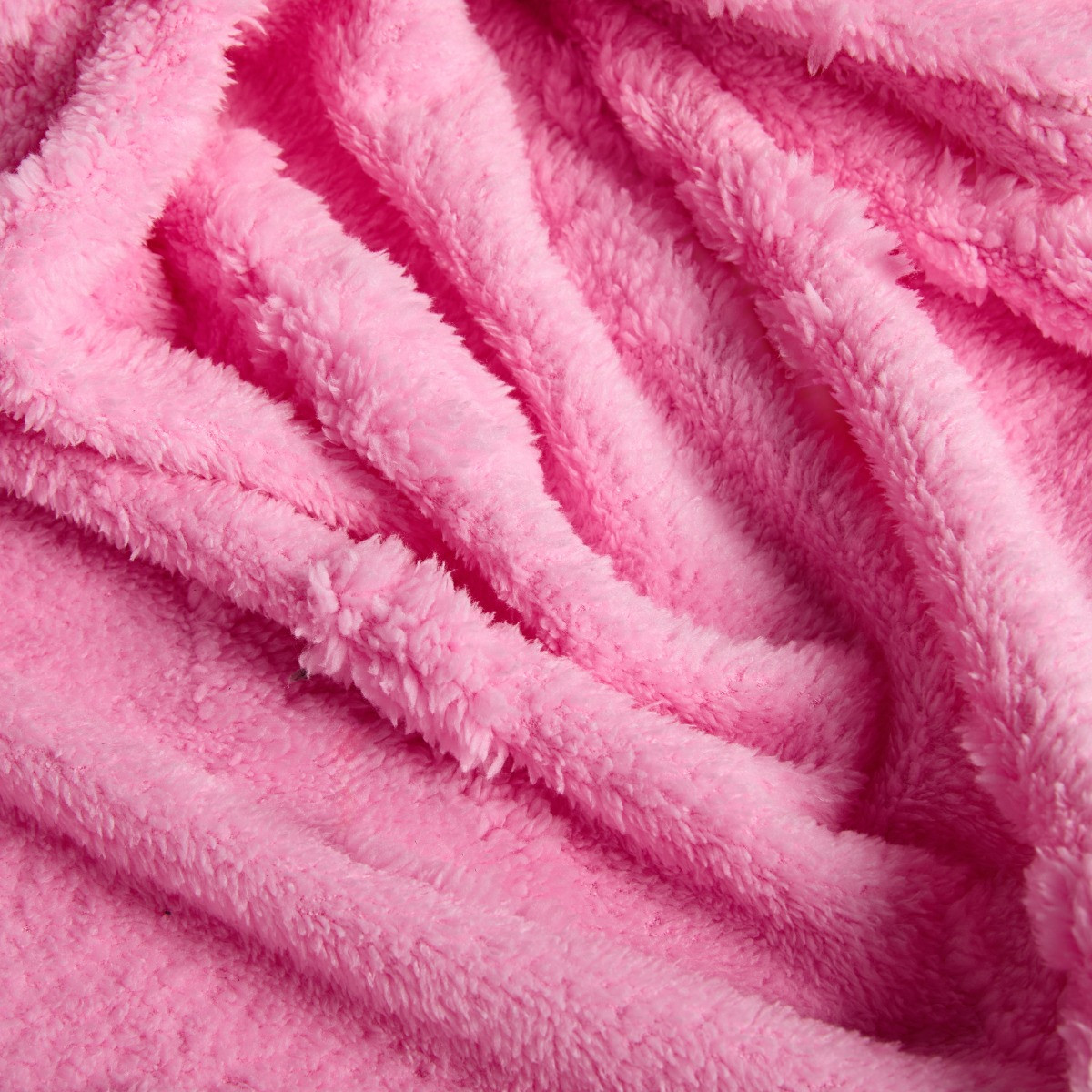 OHS Tufted Bow Teddy Fleece Throw - Blush>