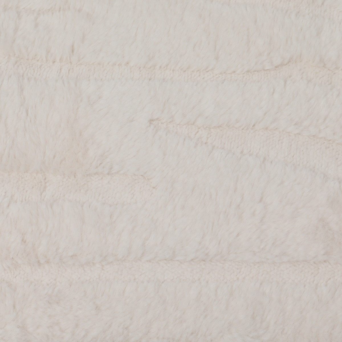 OHS Carved Faux Fur Throw - Stone>