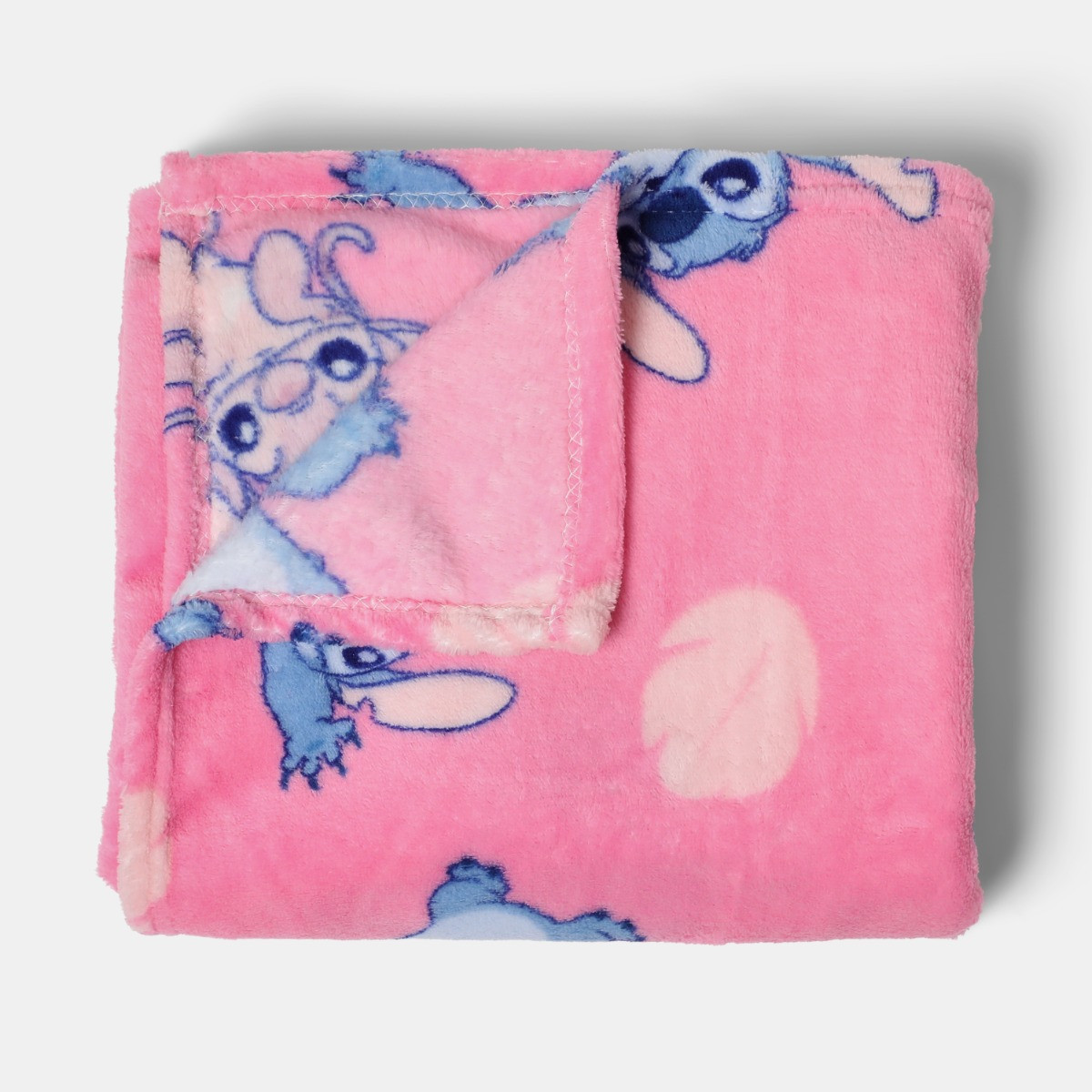 OHS Stitch & Angel Printed Throw - Pink>