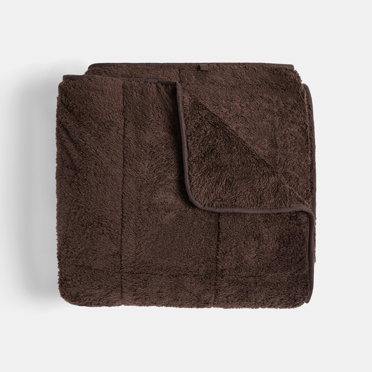 OHS Teddy Fleece Quilted Weighted Blanket - Chocolate>