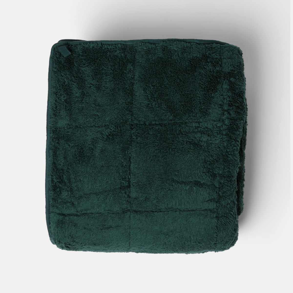 OHS Teddy Fleece Quilted Weighted Blanket - Green>