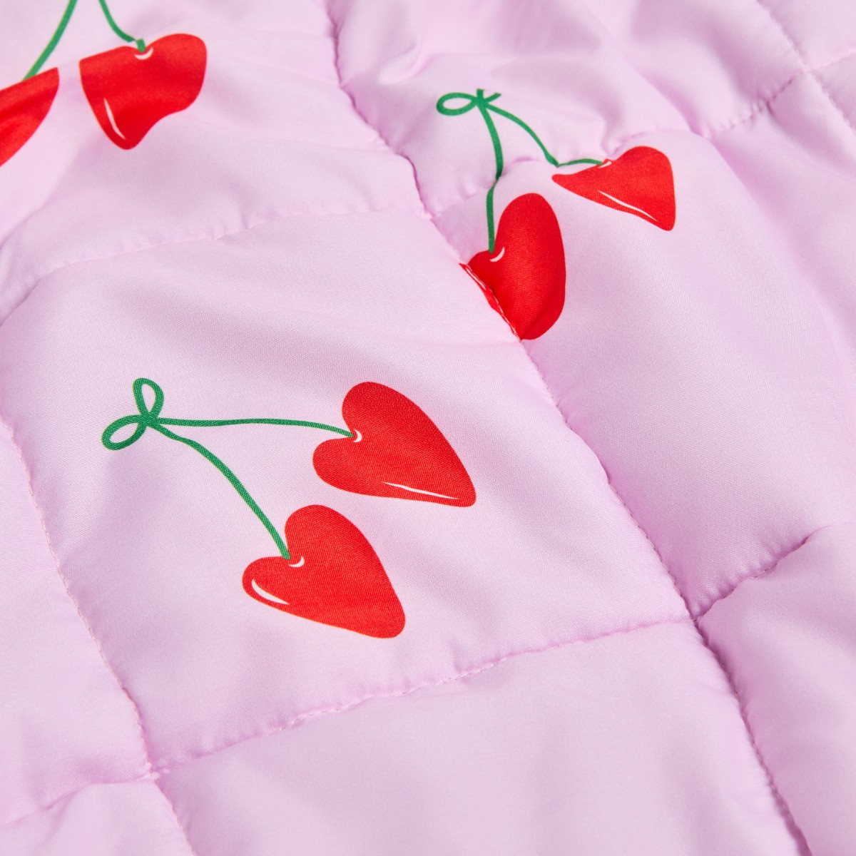 OHS Kids Heart Cherries Print Weighted Blanket, Pink - 3kg>