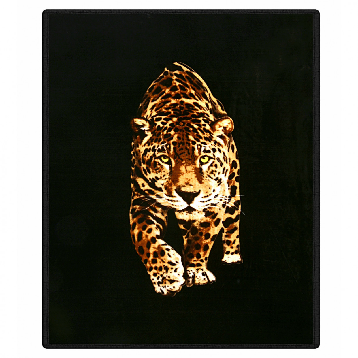 Dreamscene Faux Fur Leopard Mink Throw - 150 x 200cm>