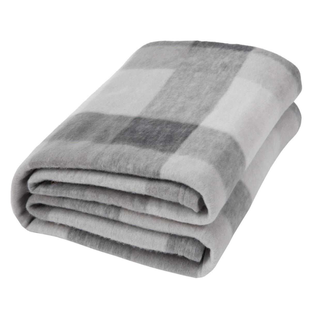 Dreamscene Tartan Fleece Throw, 60 x 70 inches - Grey>