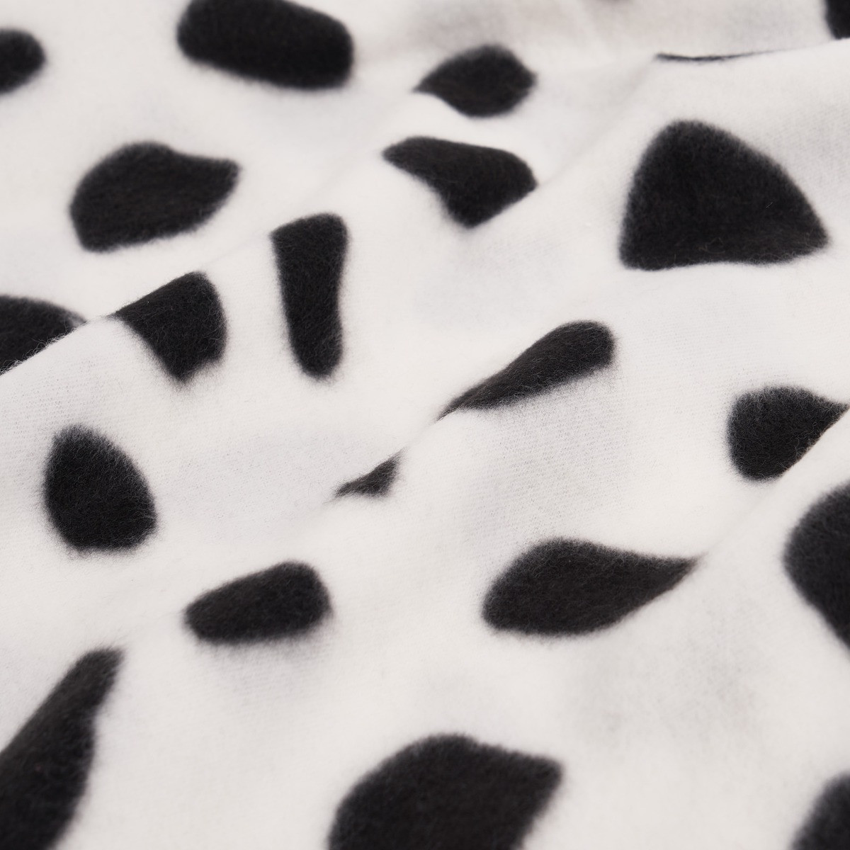 Dreamscene Dalmatian Print Fleece Throw, White - 120 x 150cm>