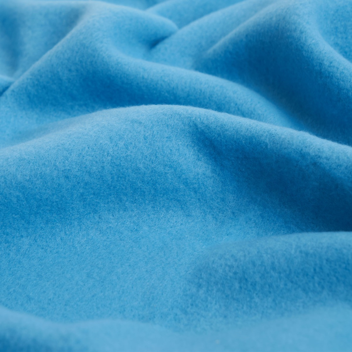 Dreamscene Plain Fleece Throw, Sea Blue - 150 x 200cm>