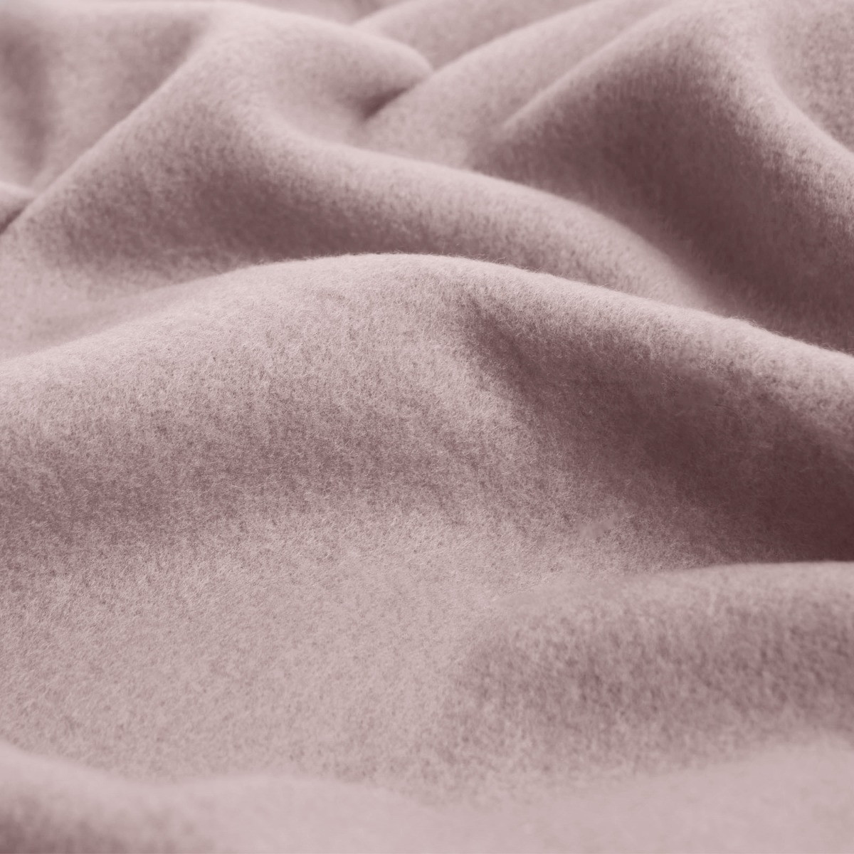 OHS Plain Fleece Throw, Blush Pink - 120 x 150 cm>