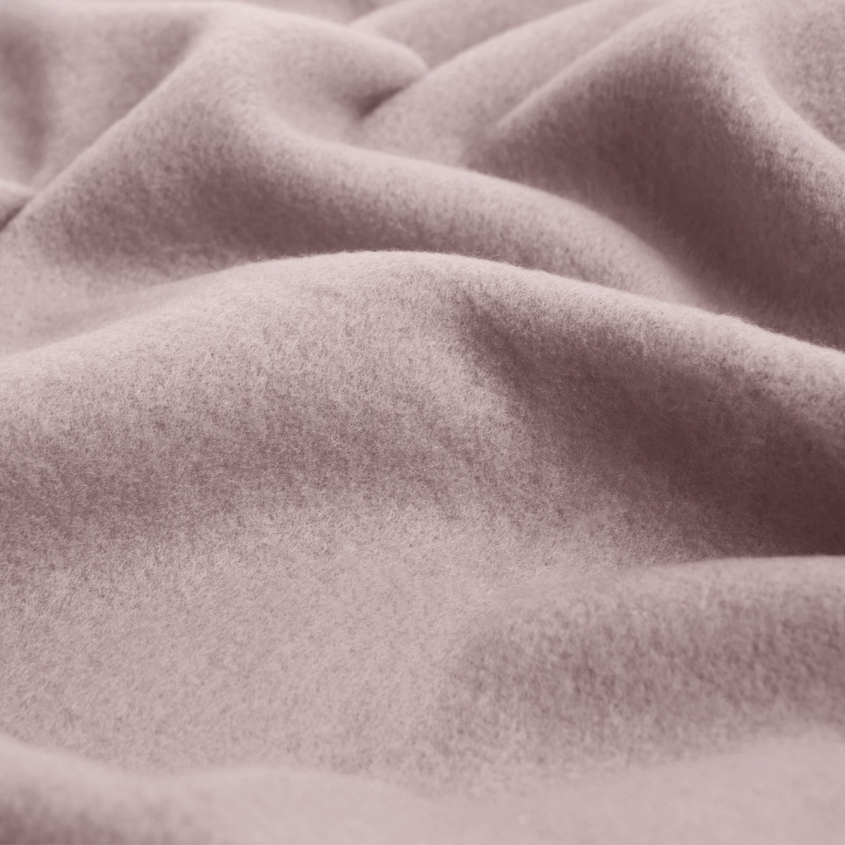 Dreamscene Plain Fleece Throw - Blush Pink>