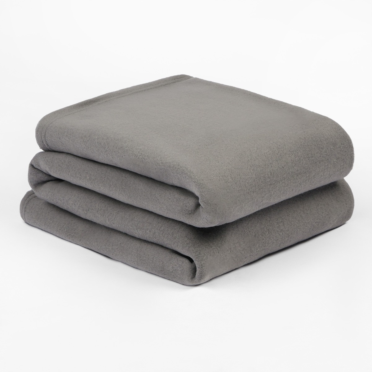 OHS Plain Fleece Throw, Charcoal - 120 x 150 cm>