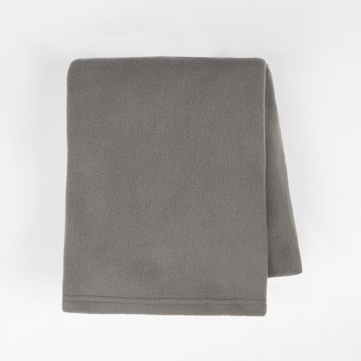 Dreamscene Plain Fleece Throw, Charcoal - 120 x 150 cm>