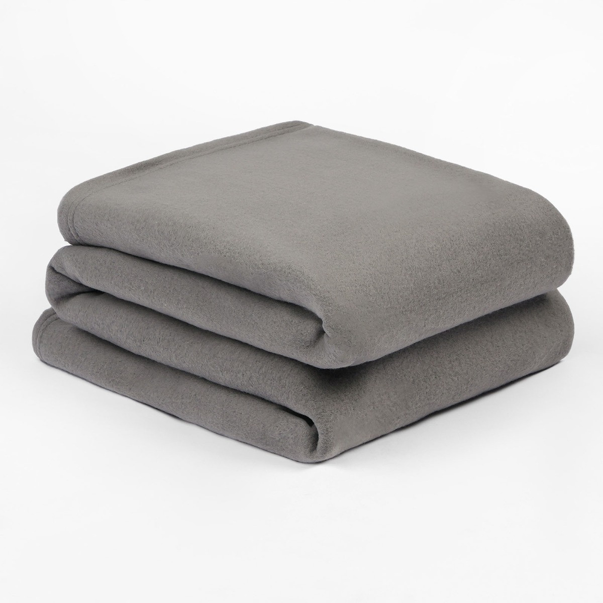 OHS Plain Fleece Throw, Charcoal - 200 x 240cm>