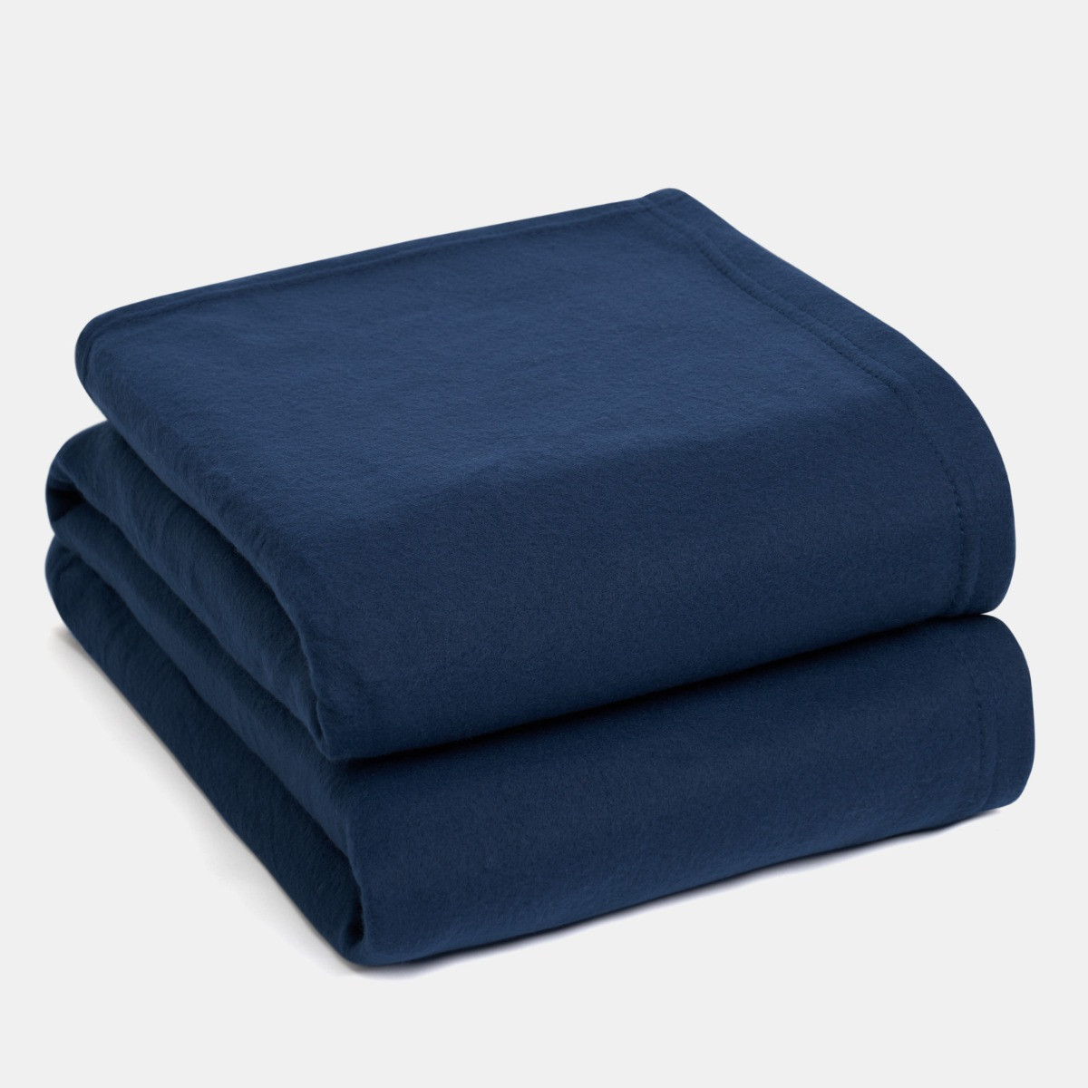 OHS Plain Fleece Throw, Navy - 120 x 150cm>
