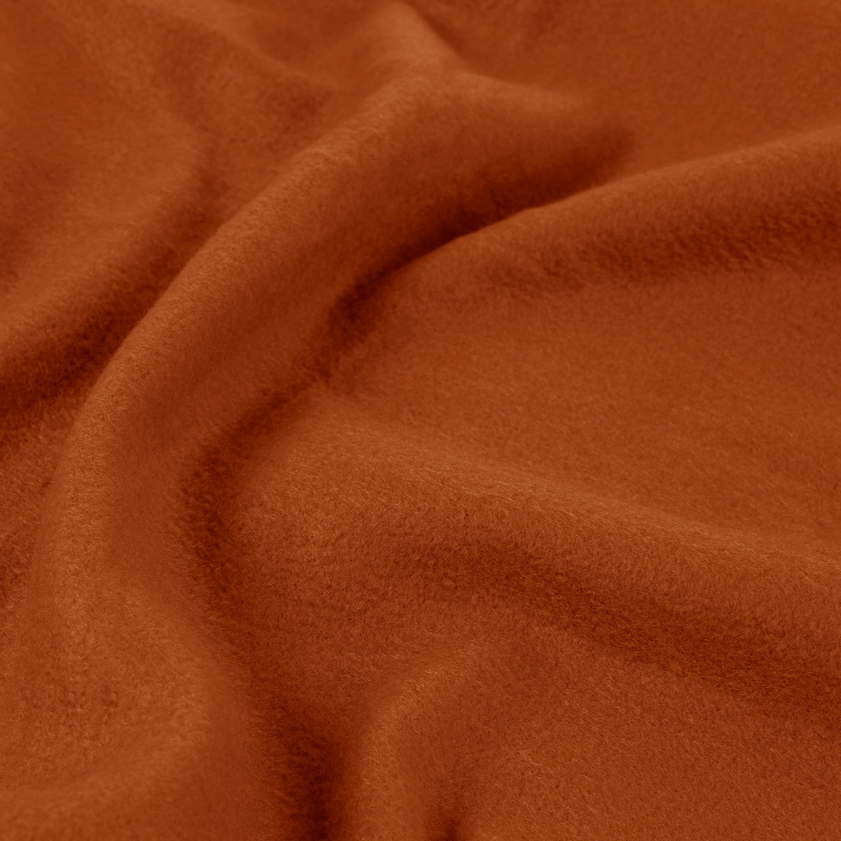 OHS Plain Fleece Throw, Burnt Orange - 120 x 150cm>