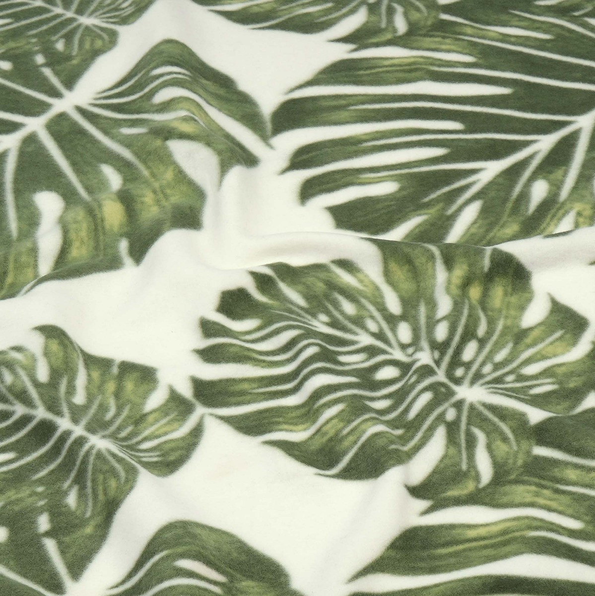 OHS Tropical Print Fleece Throw - Green>