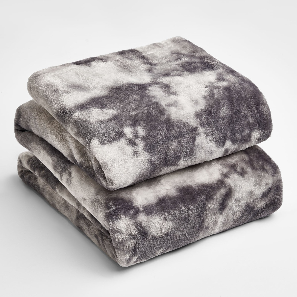 Dreamscene by OHS Tie Dye Supersoft Throw Blanket, Grey - 47 x 60 inches>