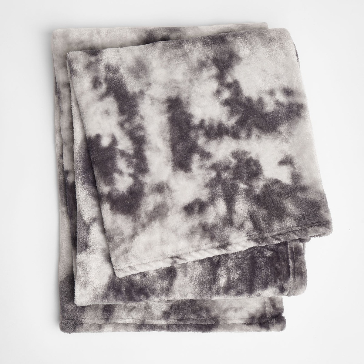 OHS Tie Dye Supersoft Throw - Grey>