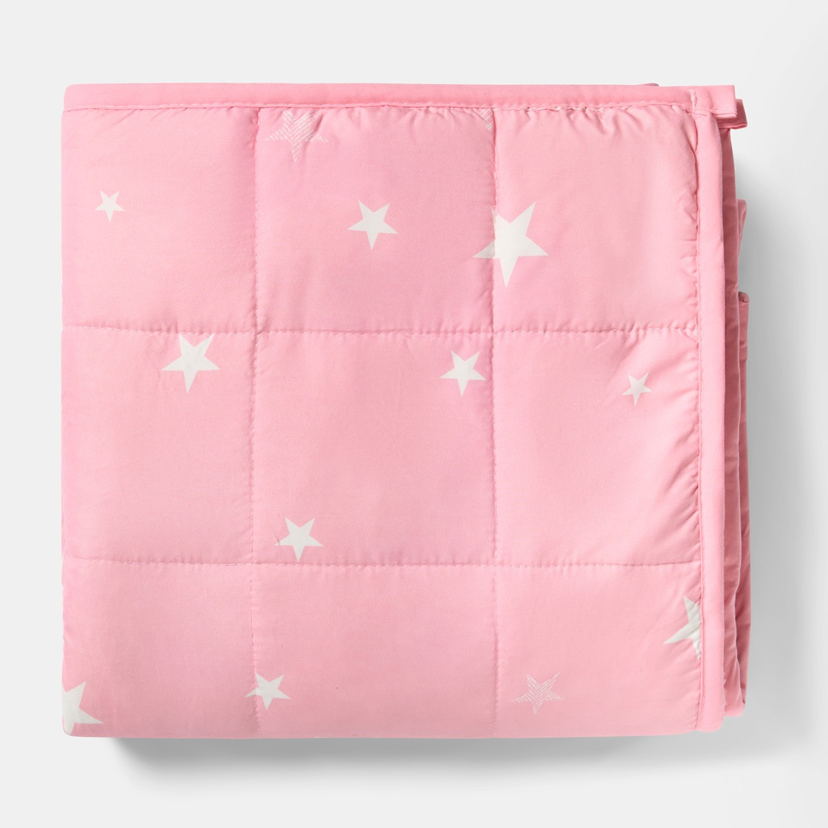 OHS Kids Star Teddy Fleece Weighted Blanket, Blush - 3kg>