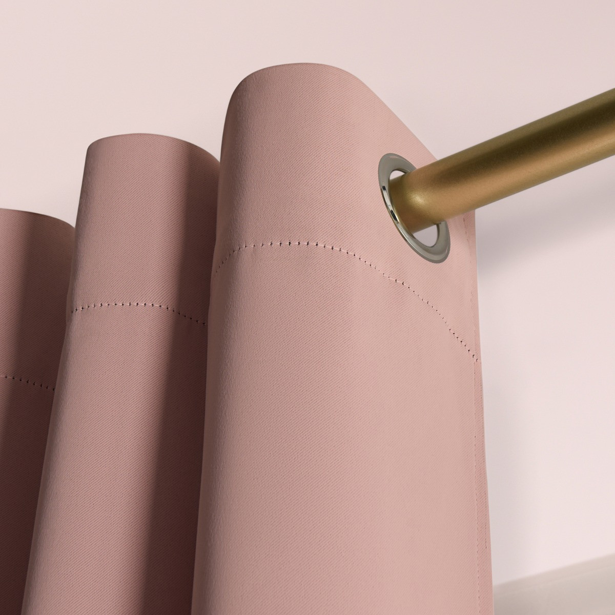 OHS Eyelet Blackout Curtains - Blush Pink, 66" x 72">