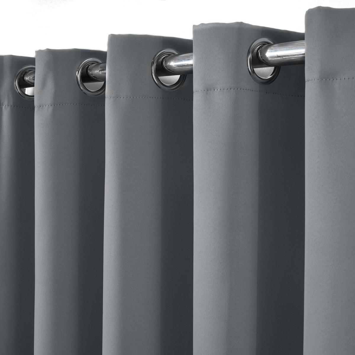 OHS Eyelet Blackout Curtains - Grey>