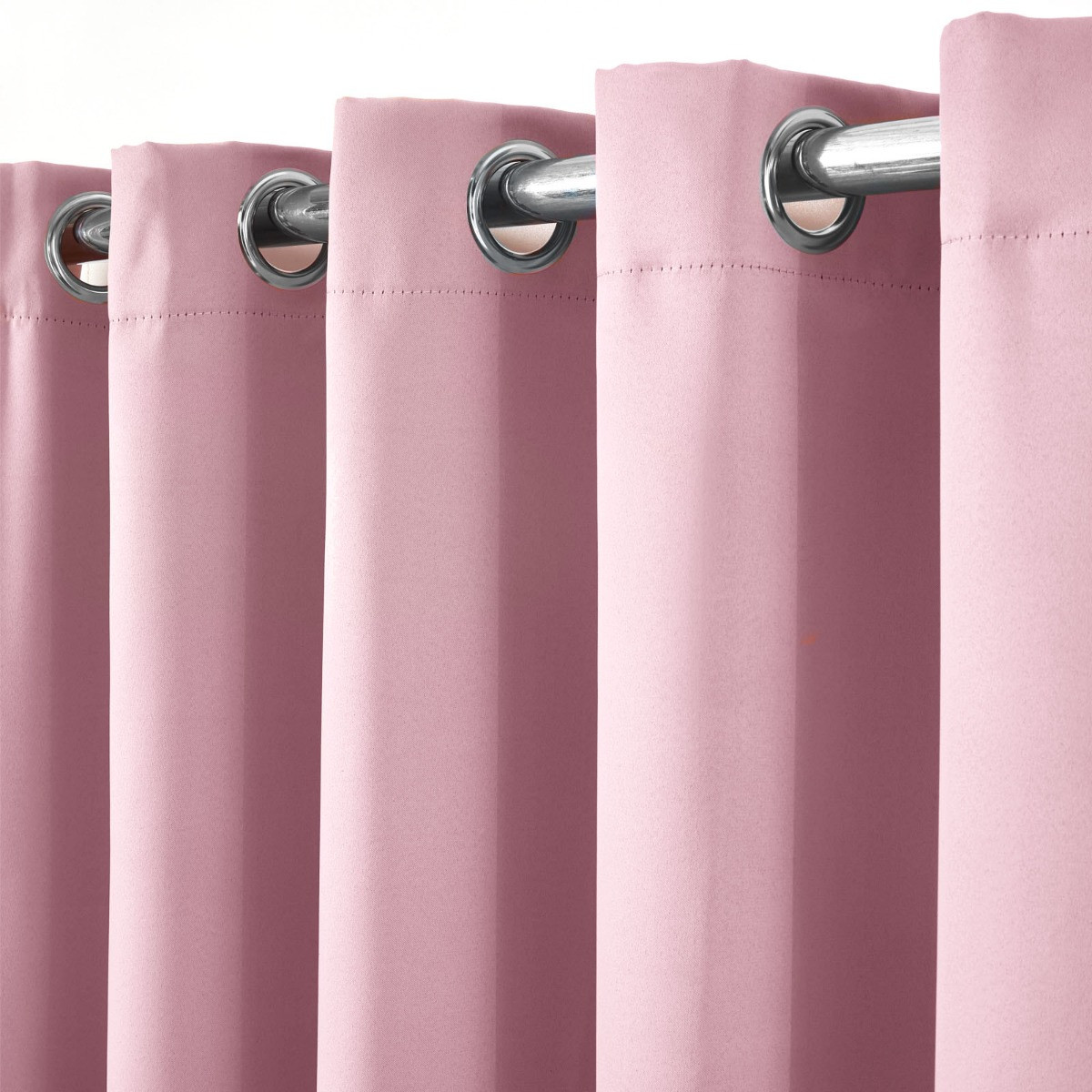 Dreamscene Eyelet Blackout Curtains, Pink - 168 x 228cm (66" x 90")>