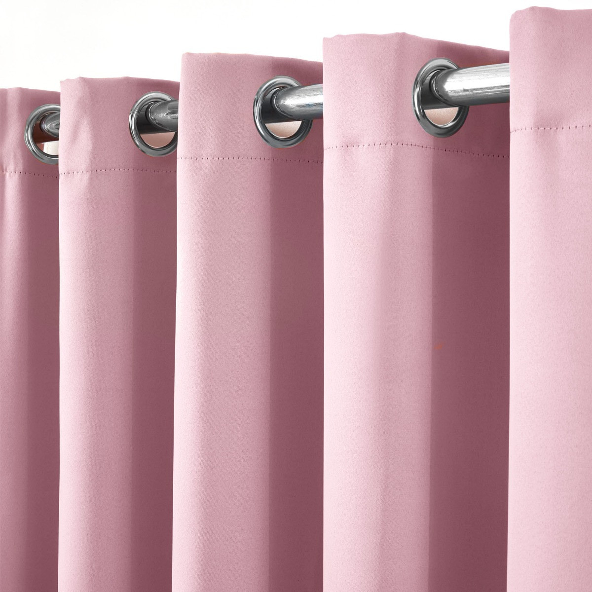 OHS Eyelet Blackout Curtains - Pink>