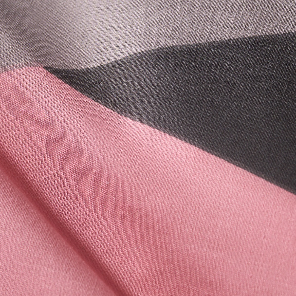 OHS Shapes Geometric Duvet Set , Blush Pink-Single>