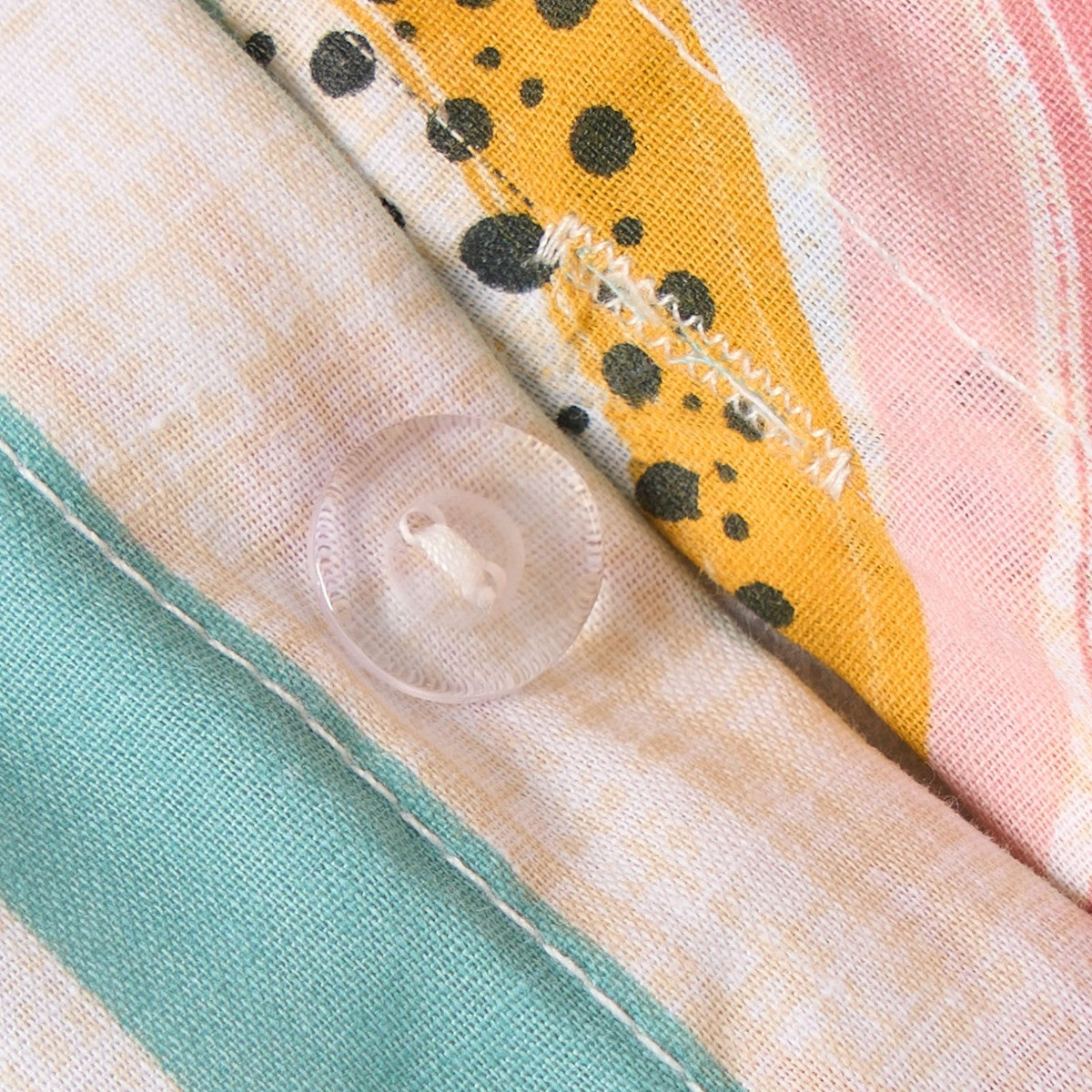 OHS Rainbow Print Duvet Set - Multi>