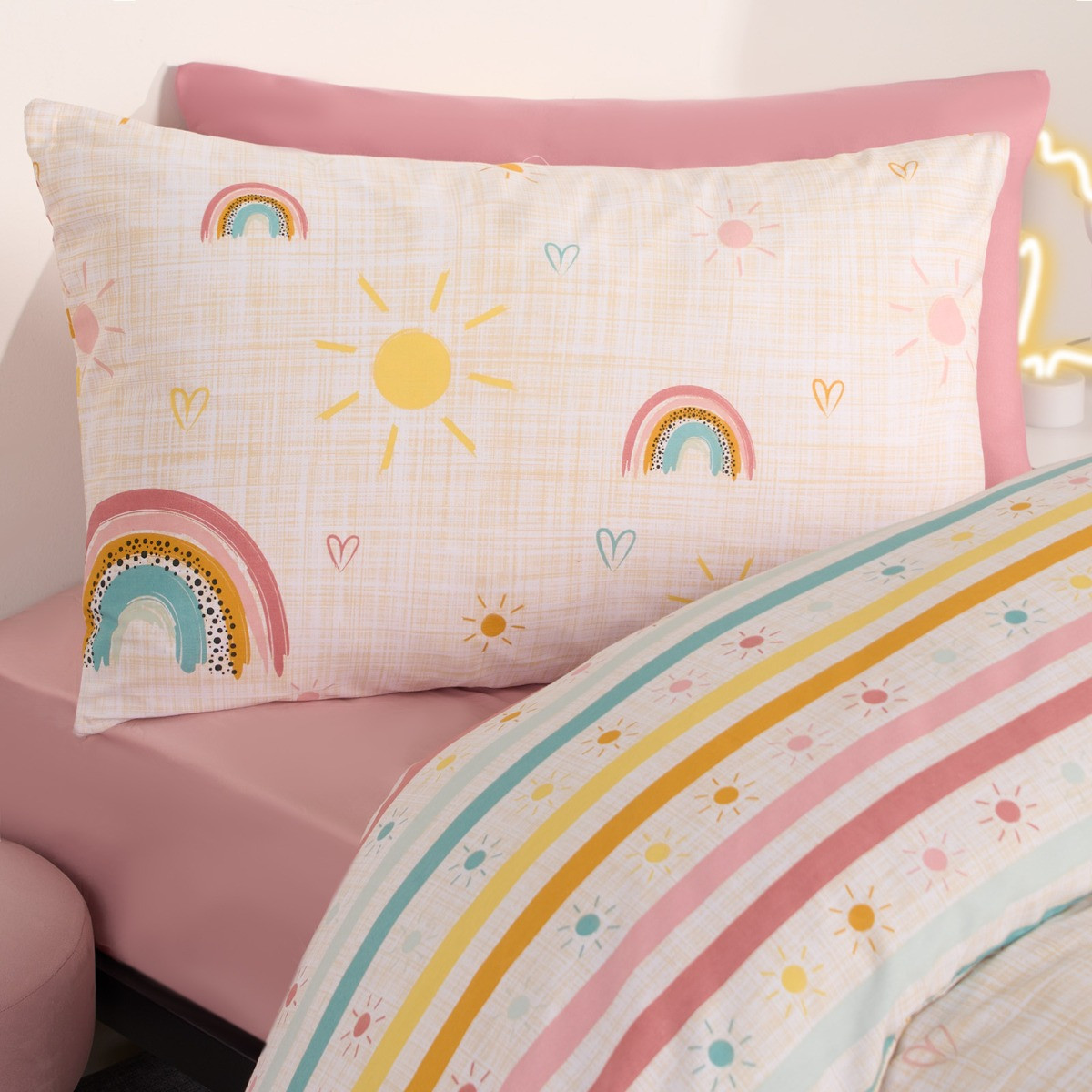 Dreamscene Rainbow Print Duvet Set - Multi>