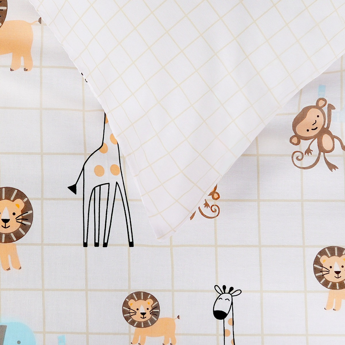 Dreamscene Safari Jungle Print Duvet Cover Set Natural