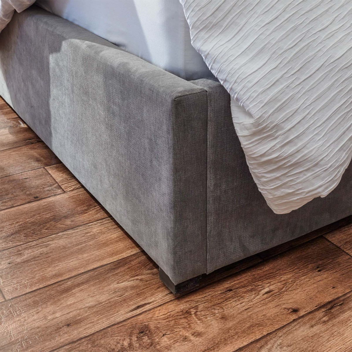 Dakota Ottoman Storage Bed - Pewter>