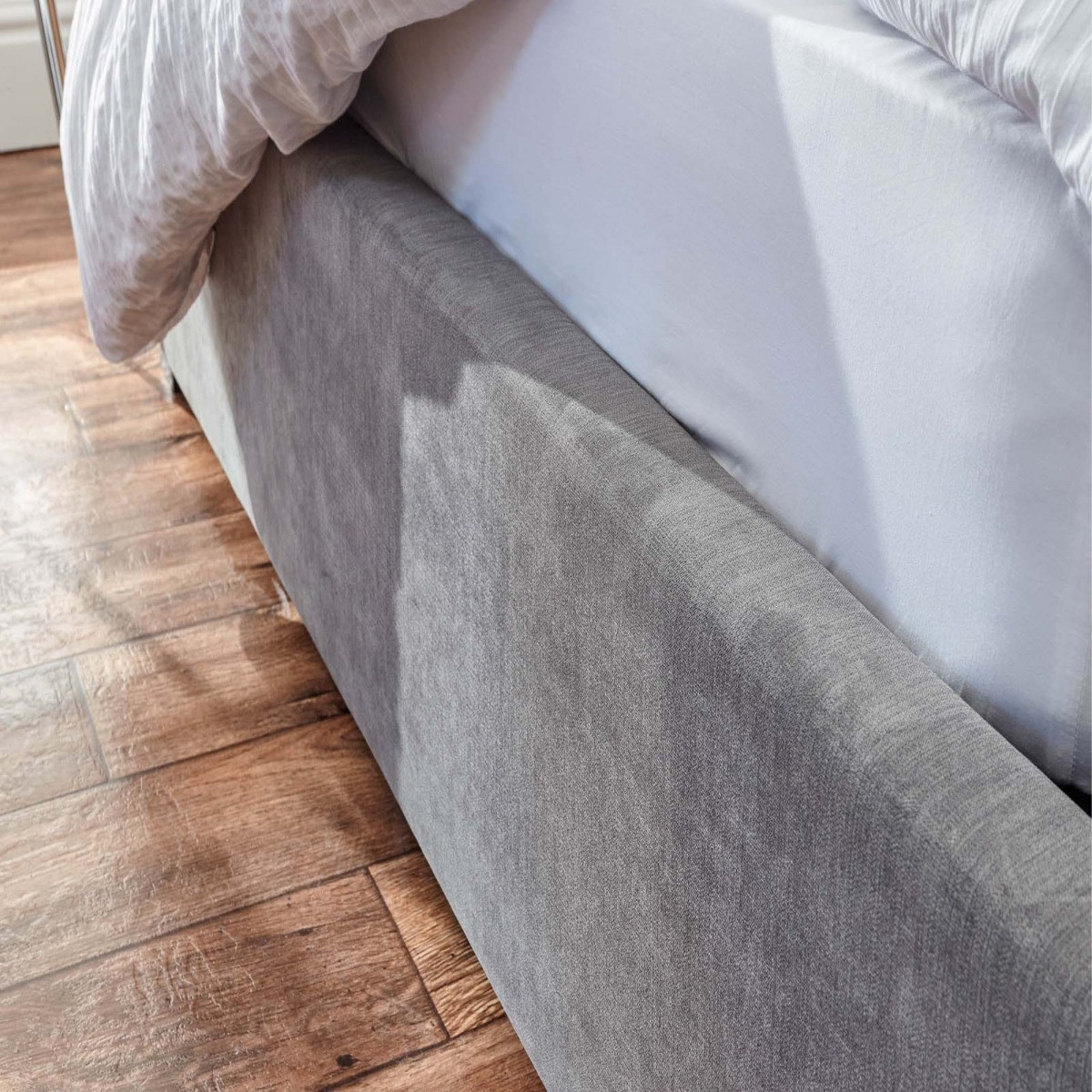 Dakota Ottoman Storage Bed - Pewter>